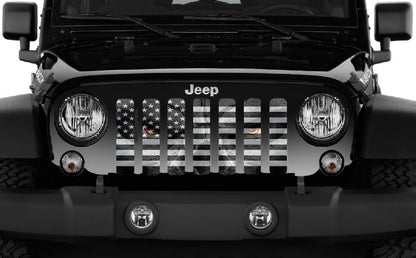 Black and White Angry Patriot Grille Insert