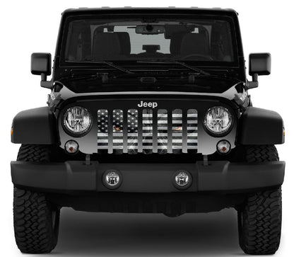 Black and White Angry Patriot Grille Insert