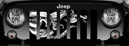 Black & White Octopus Grille Insert