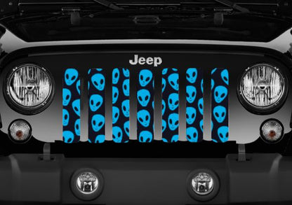 Blue Aliens Grille Insert