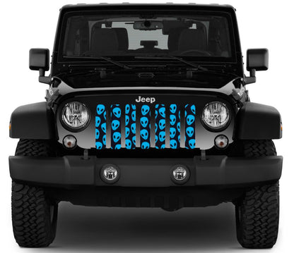 Blue Aliens Grille Insert