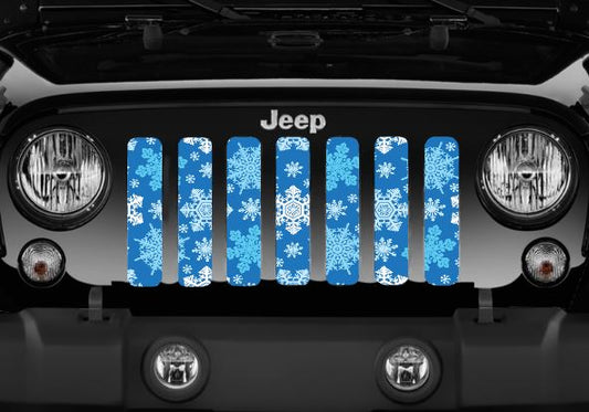 Blue Snowflakes Grille Insert