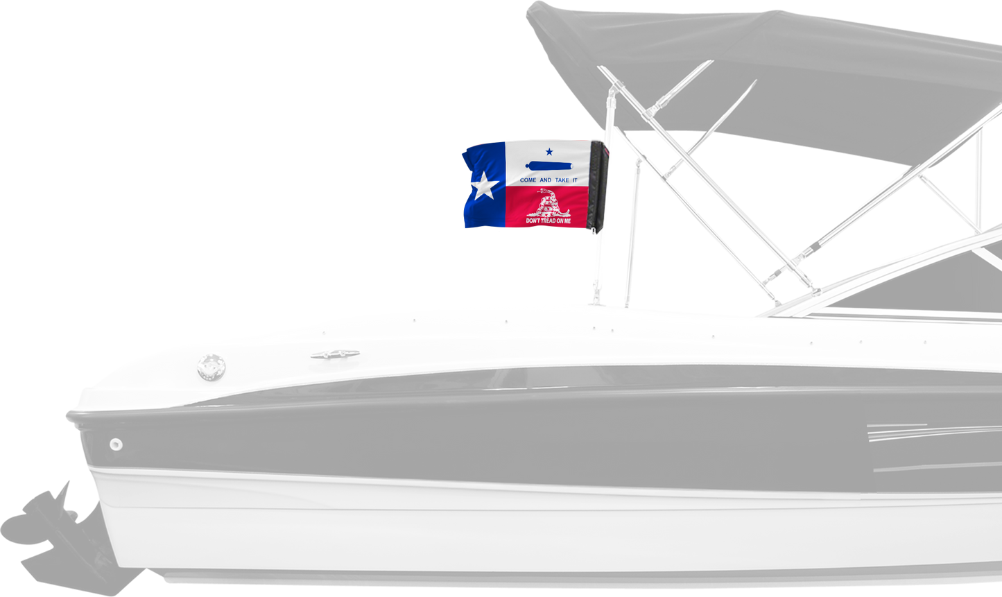 State Flag Texas Don't Tread 12"x18" Forever Wave Flag