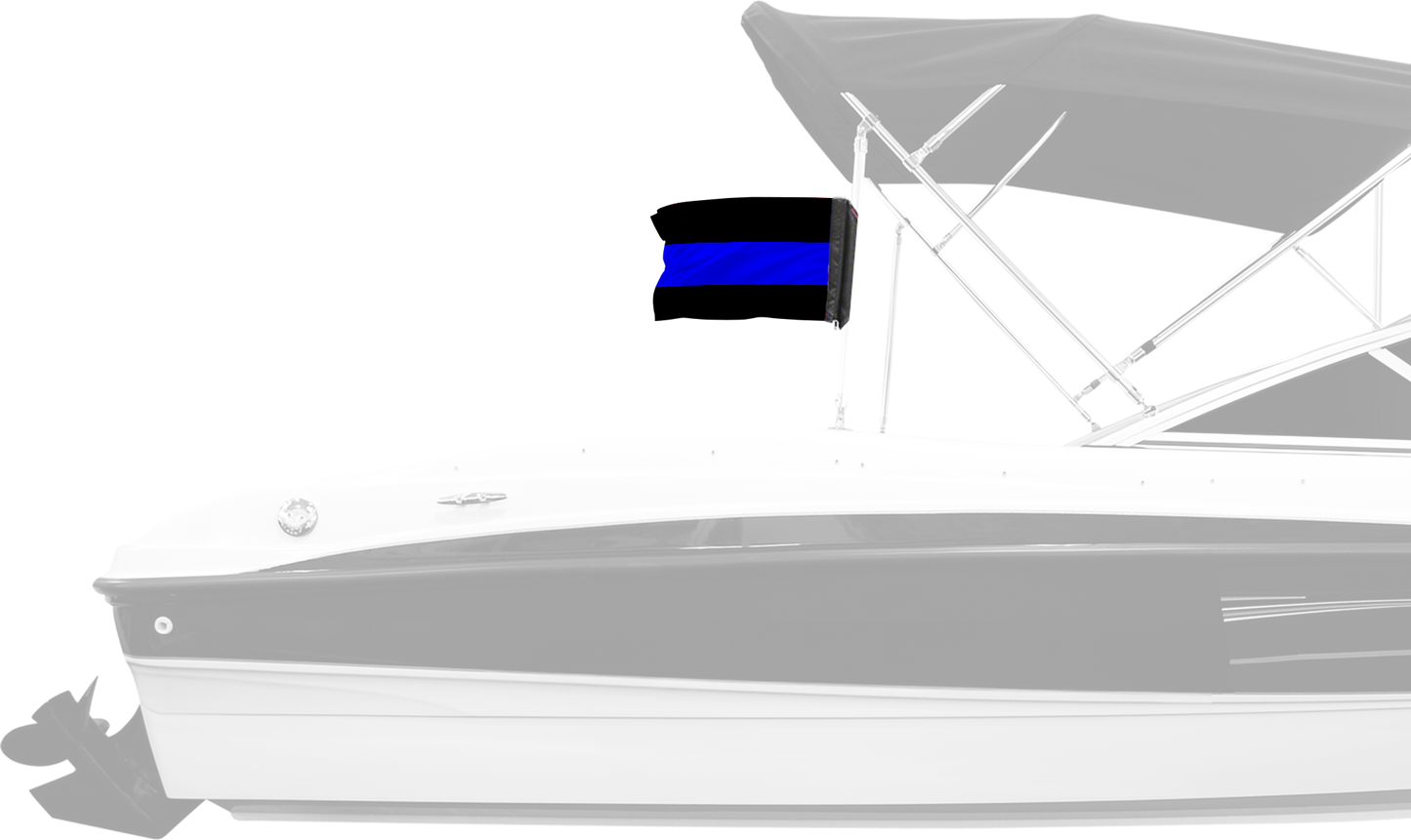Thin Blue Line 12"x18" Forever Wave Flag