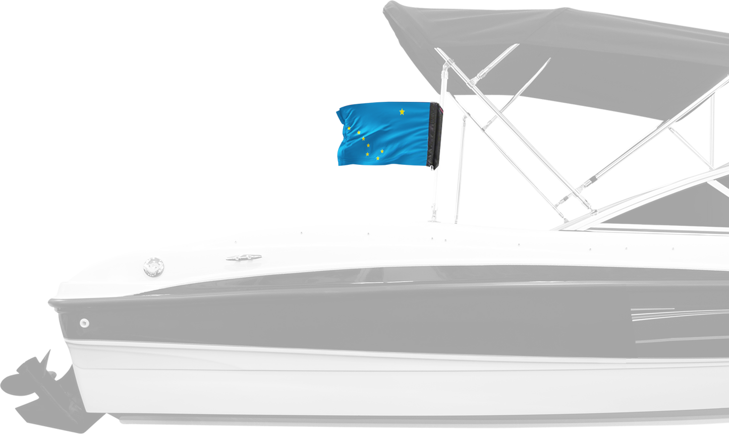 State Flag Alaska 12"x18" Forever Wave Flag