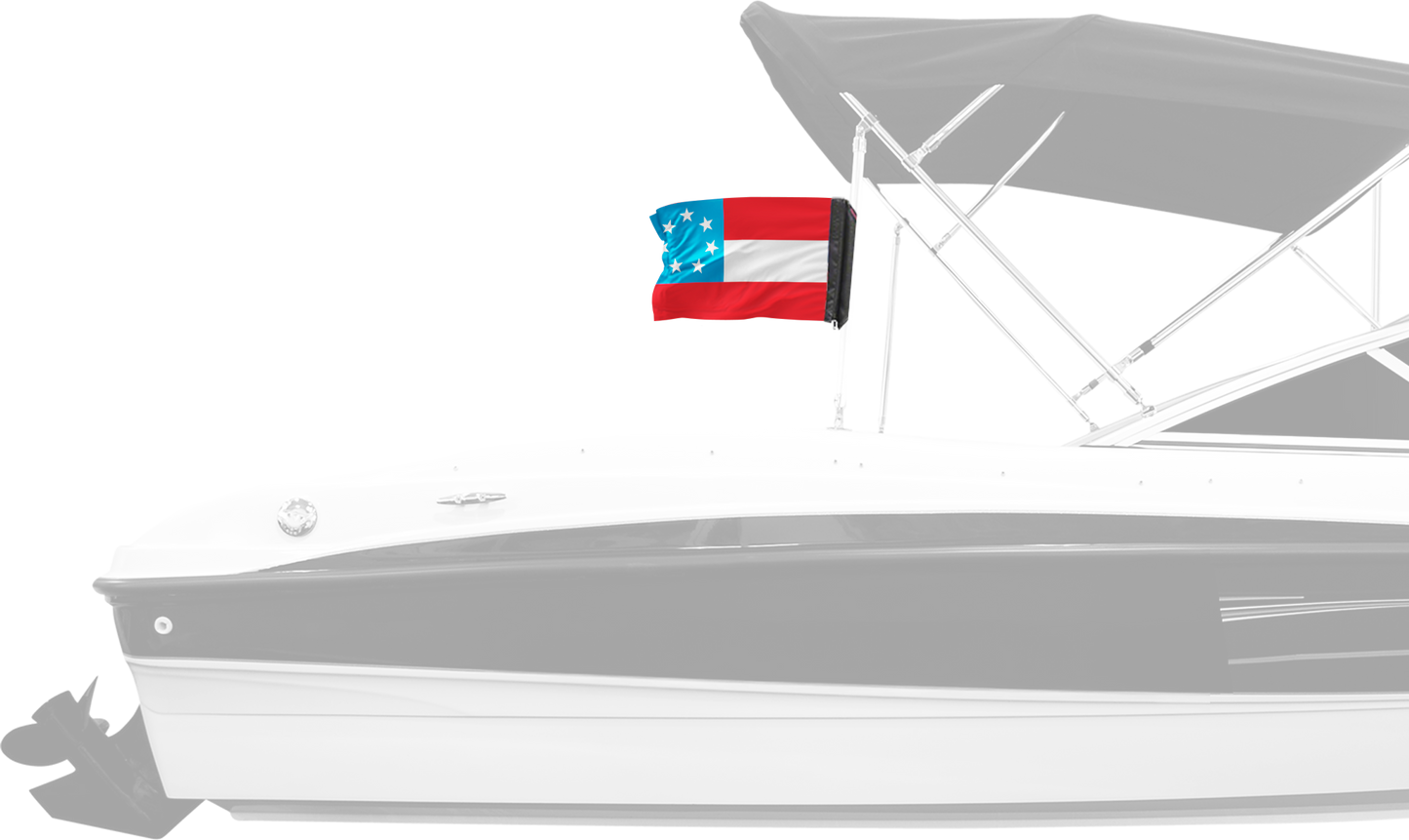 1st Confederate 7 Star 12"x18" Forever Wave Flag