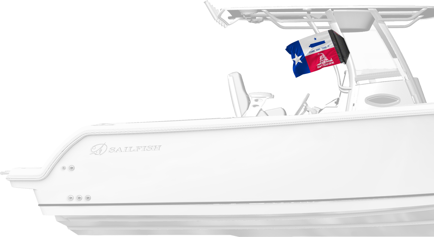 State Flag Texas Don't Tread 12"x18" Forever Wave Flag