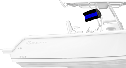 Thin Blue Line 12"x18" Forever Wave Flag