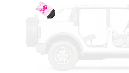 Pink Ribbon 12"x18" Forever Wave Flag