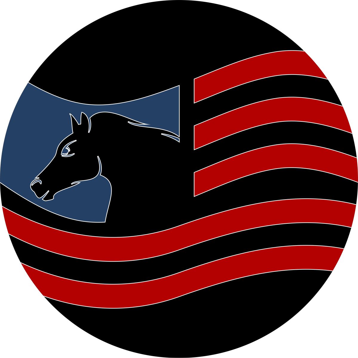 Bronco Horse Head with American Flag Spare Tire Cover for Jeep, Bronco, RV, Camper, Trailer, & More
