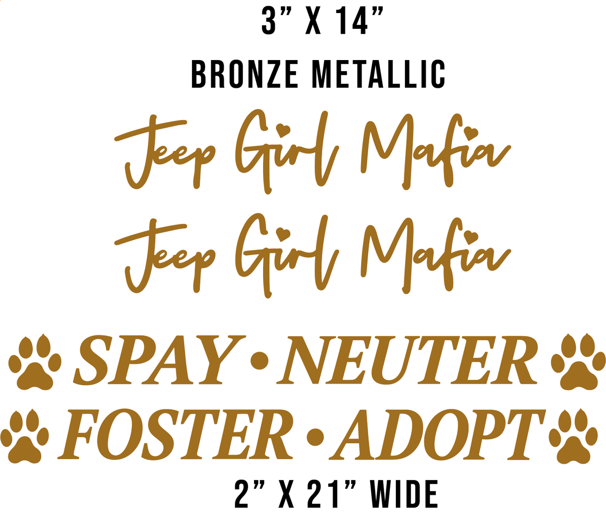Spay Neuter Custom Order