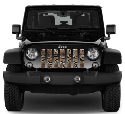 Brown Snake Skin Grille Insert