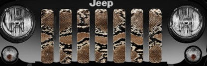 Brown Snake Skin Grille Insert