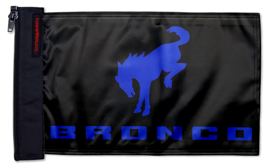 Bucking Bronco 12"x18" Forever Wave Flag