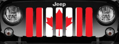Canada, Eh? Red and White Canadian Grille Insert