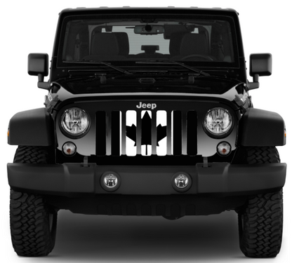 Canada, Eh? Black and White Canadian Grille Insert