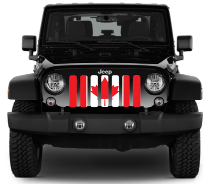 Canada, Eh? Red and White Canadian Grille Insert
