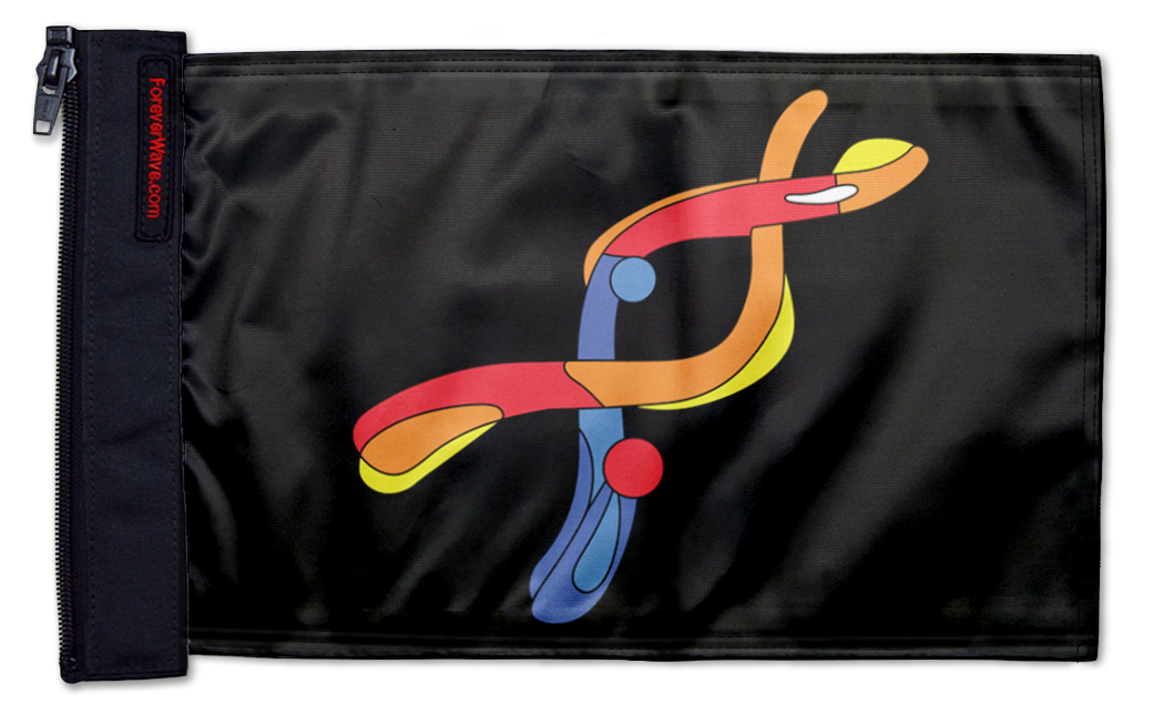 DYRK1A 12"x18" Forever Wave Flag for Jeep Wrangler JLU 4-Door 2018-Present