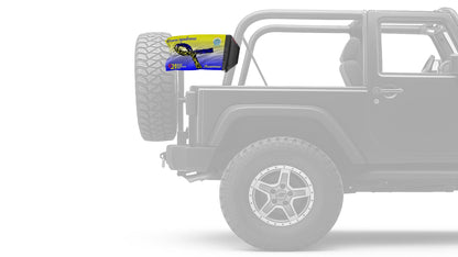 Down Syndrome Awareness 12"x18" Forever Wave Flag for Jeep Wrangler JKU 4-Door 2007-2018