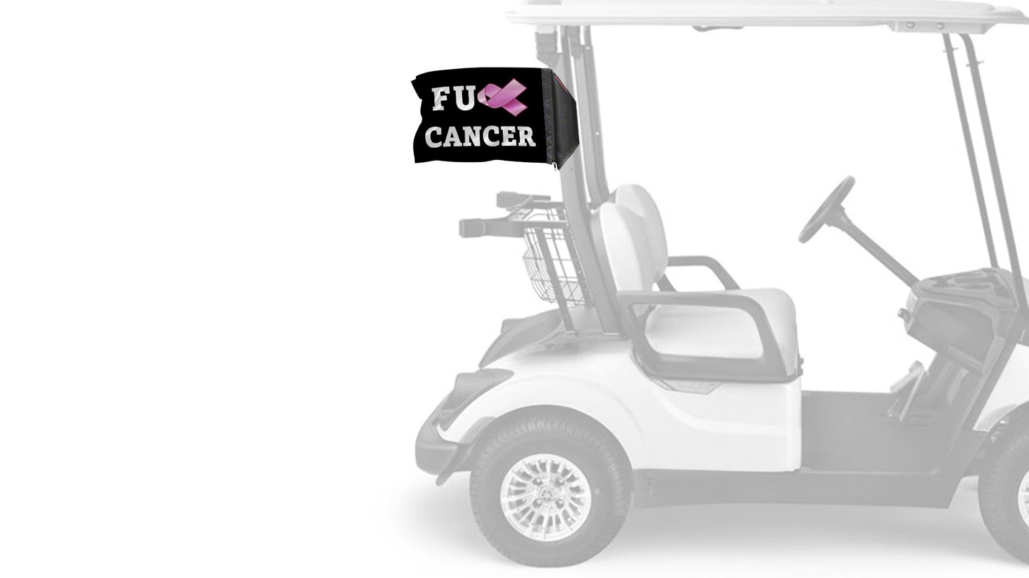 FU Cancer 12"x18" Forever Wave Flag