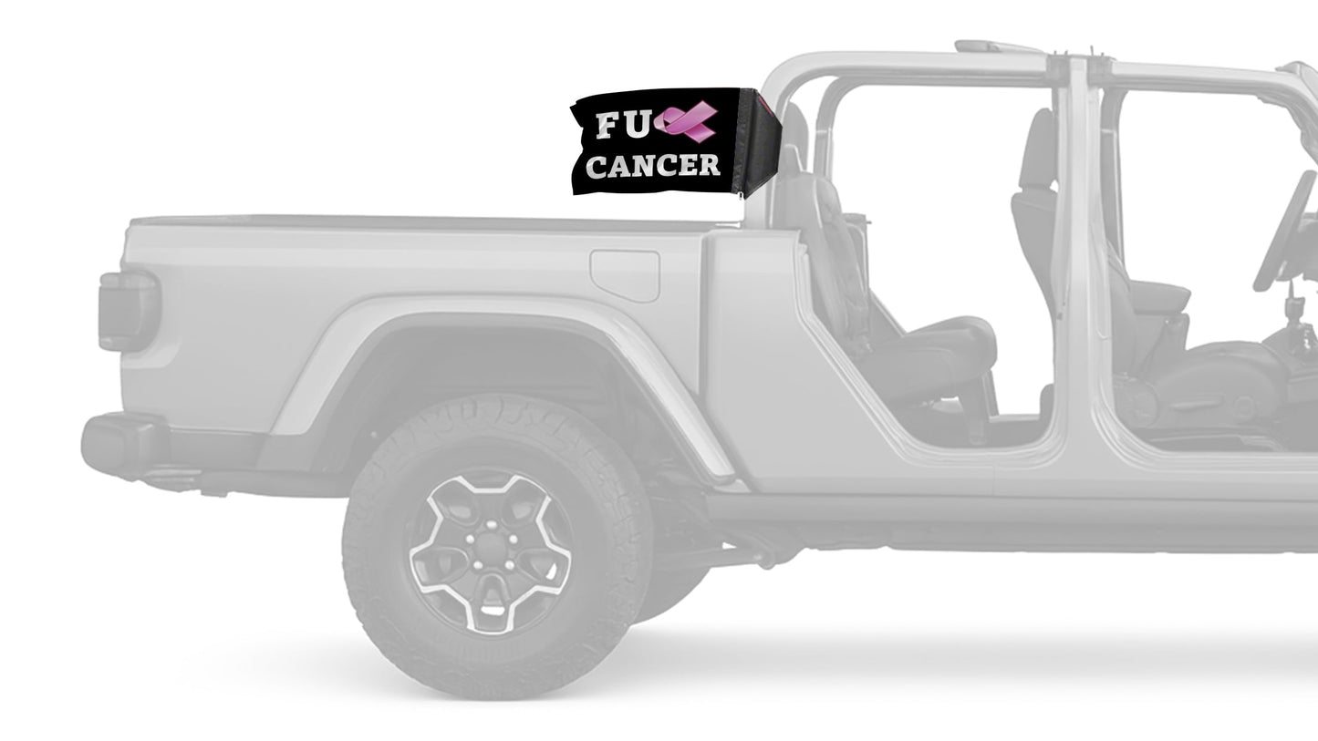 FU Cancer 12"x18" Forever Wave Flag
