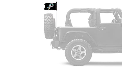 Support Cancer Awareness 12"x18" Forever Wave Flag for Jeep Wrangler JKU 4-Door 2007-2018