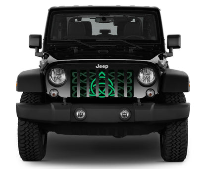 Celtic Knot Green Grille Insert