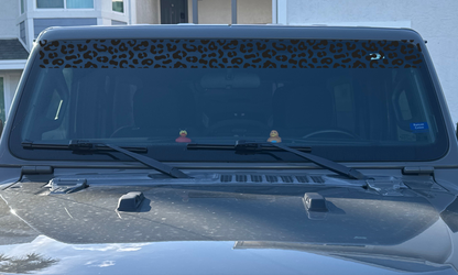 Leopard Print Windshield Banner