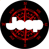 Red and Black Compass Steering Wheel Decal - 2018++