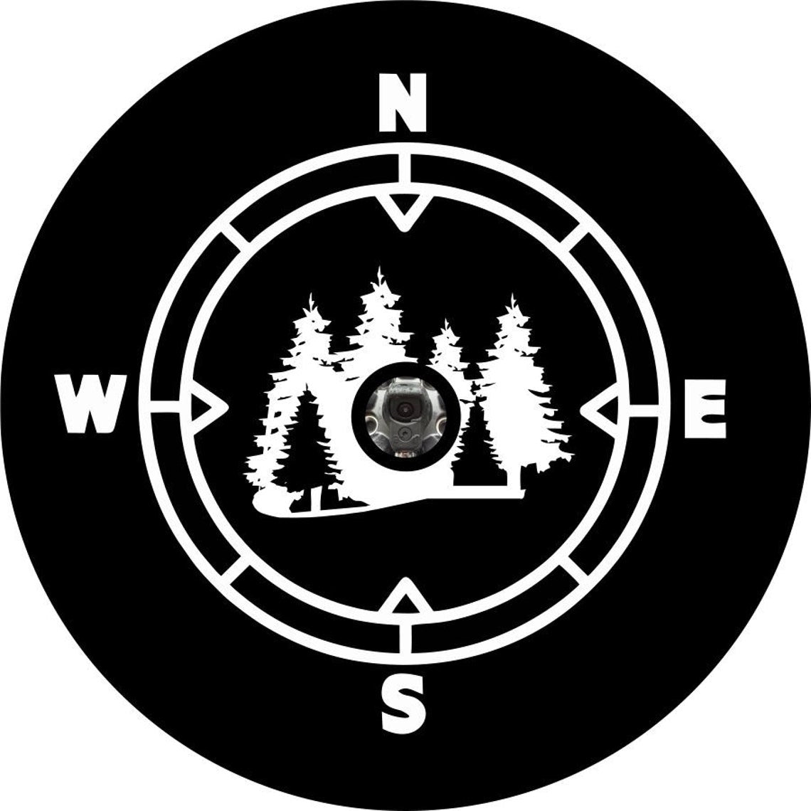 In the Woods Compass Spare Tire Cover