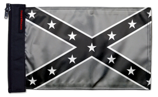 Confederate Subdued 12"x18" Forever Wave Flag for Jeep Wrangler JKU 4-Door 2007-2018