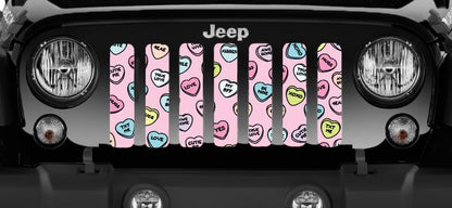 Conversation Hearts Grille Insert