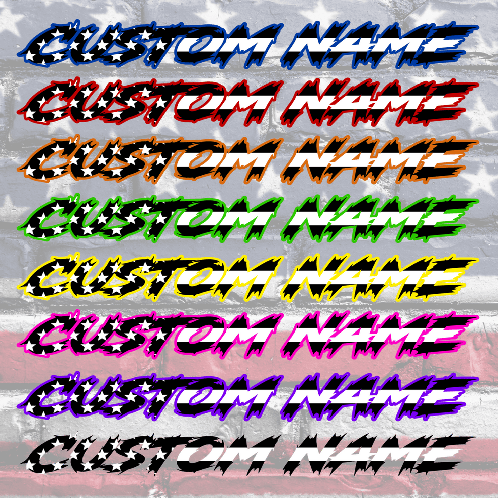 Custom Hood Name Black and White Flag That’s Ducked Up