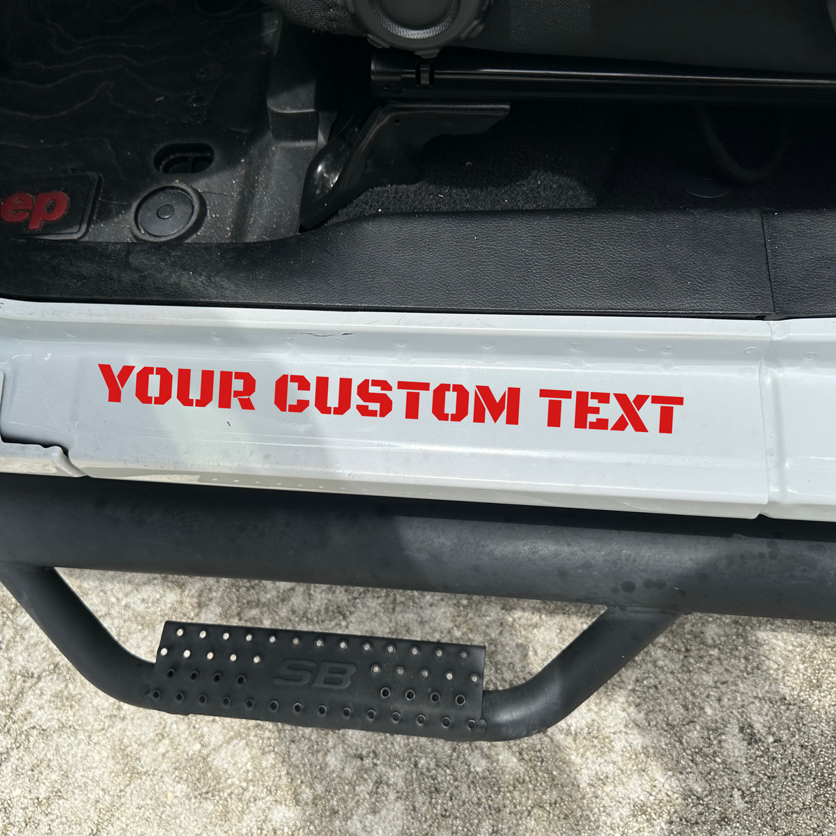 Custom Door Sill Decals - Set of 2 – That’s Ducked Up