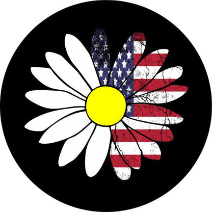 Daisy + Half American Flag