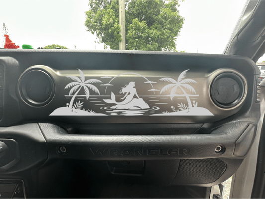 Mermaid Scene Dash Decal- Style 1