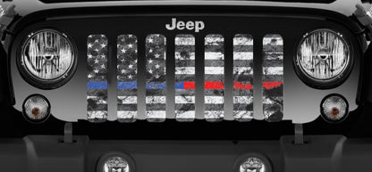 Dirty Grace Tactical Back the Blue and Red Grille Insert