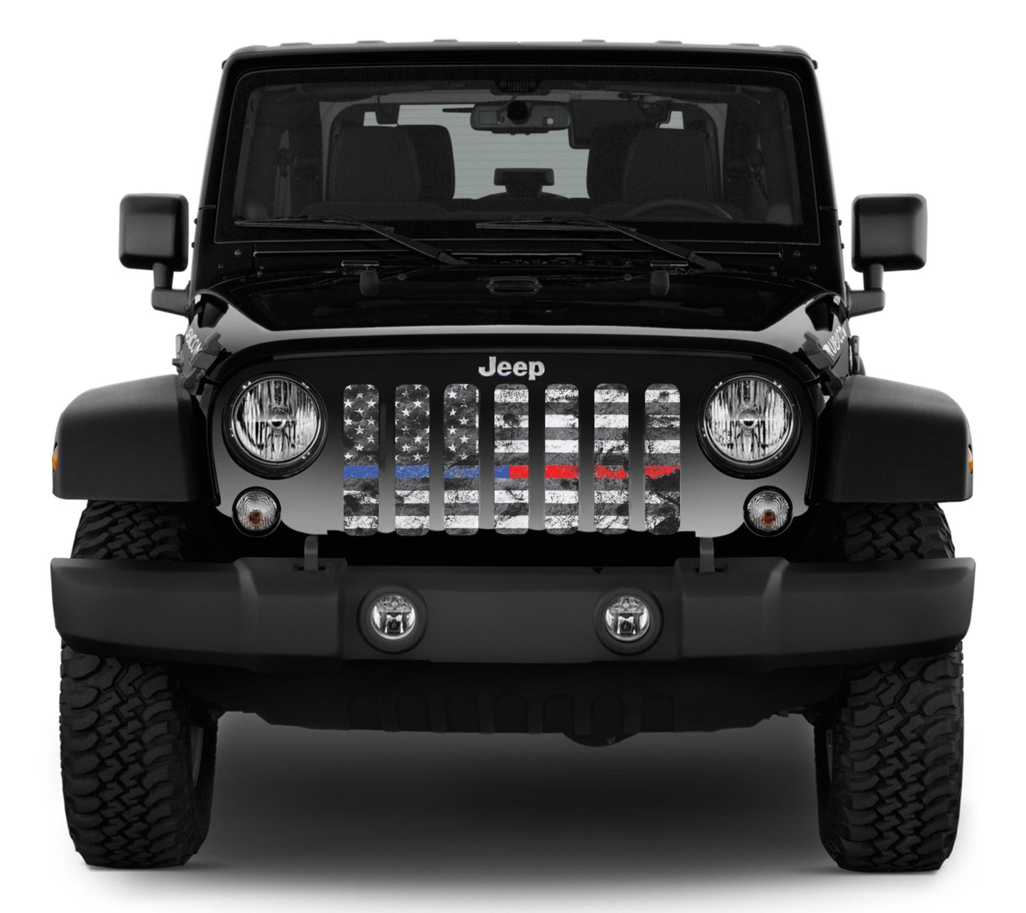 Dirty Grace Tactical Back the Blue and Red Grille Insert