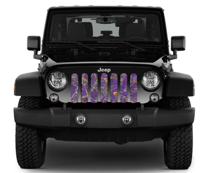 Dirty Girl Plum Purple Woodland Camo Grille Insert