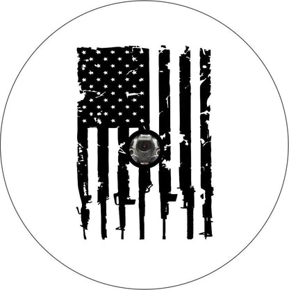 Distressed American Flag + Guns Design (ANY COLOR)