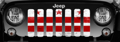 District of Columbia DC Grunge State Flag Grille Insert