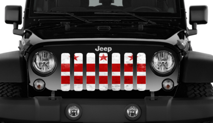 District of Columbia DC Grunge State Flag Grille Insert