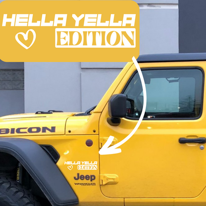 Hella Yella Edition Badge - 2 Pack