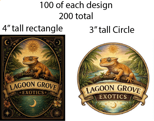 Lagoon Grove Exotics Stickers