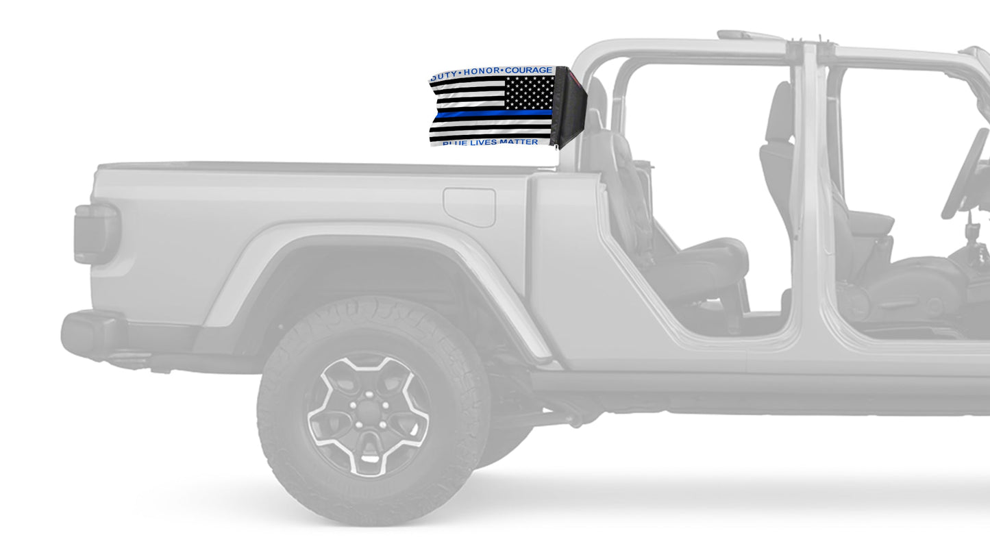 Blue Lives Matter 12"x18" Forever Wave Flag