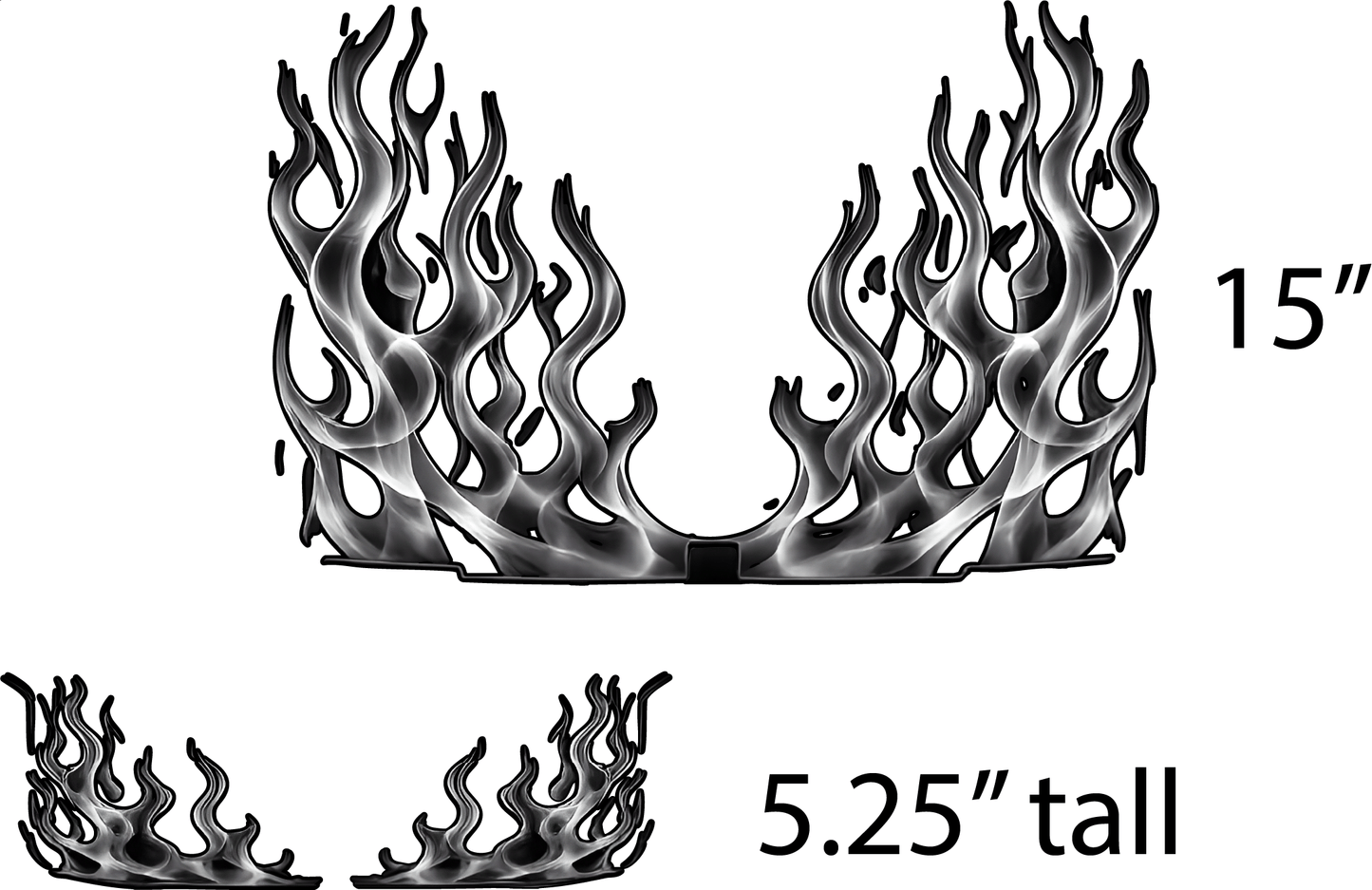 Flames and Daisy Decals
