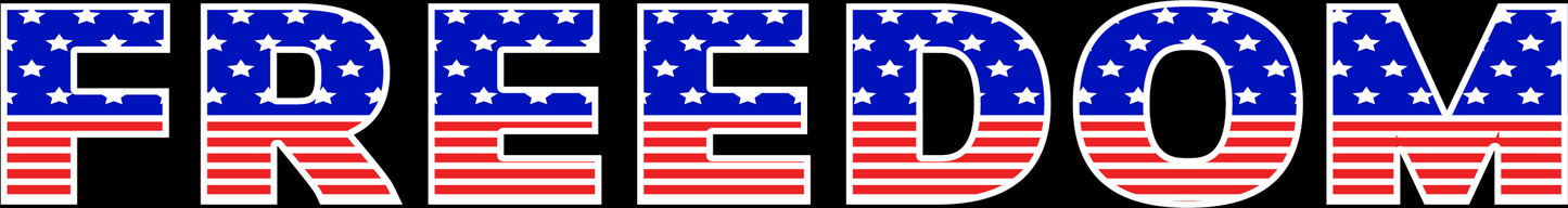 Red White and Blue Freedom Hood Name- Pair