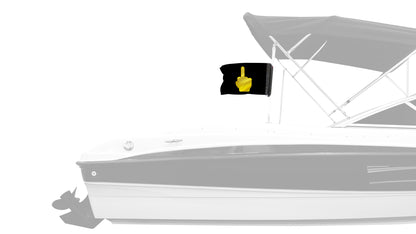 Emoji Middle Finger 12"x18" Forever Wave Flag