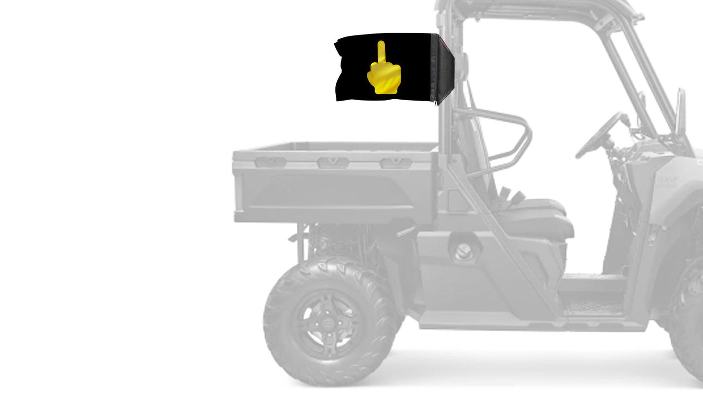 Emoji Middle Finger 12"x18" Forever Wave Flag