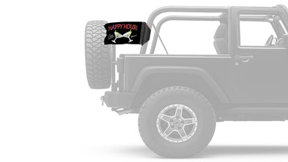 Happy Hour Martinis 12"x18" Forever Wave Flag for Jeep Wrangler JKU 4-Door 2007-2018